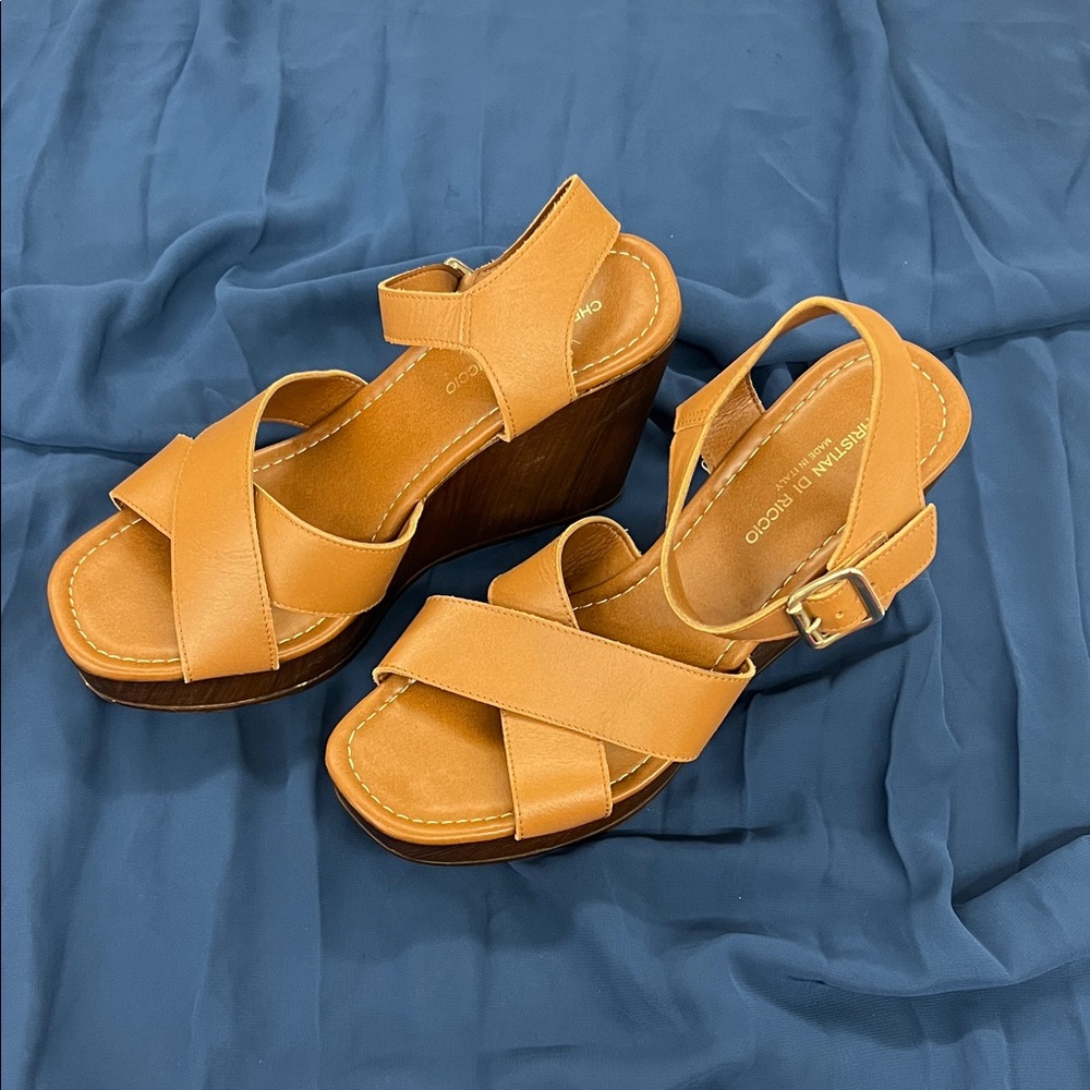 Brown Wedge Sandals